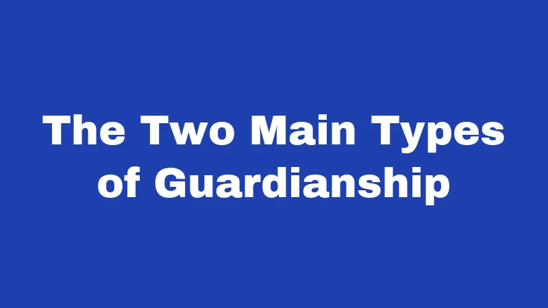 The Two Main Types of Guardianship