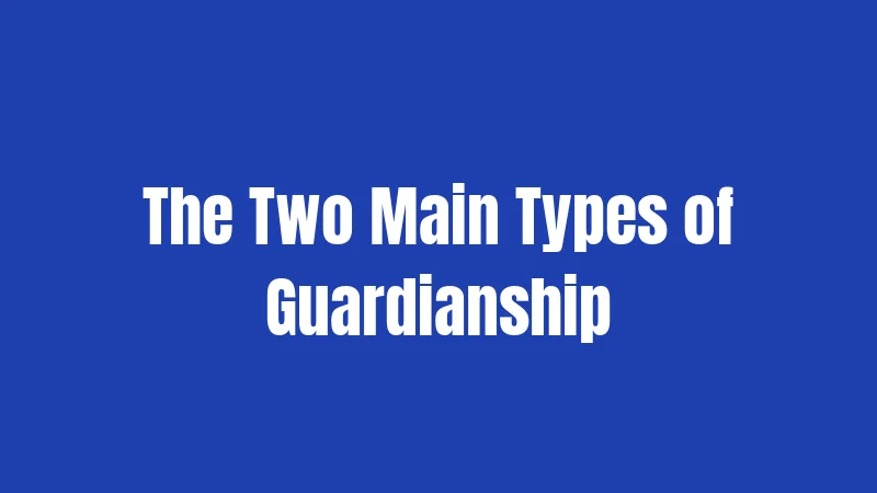 The Two Main Types of Guardianship