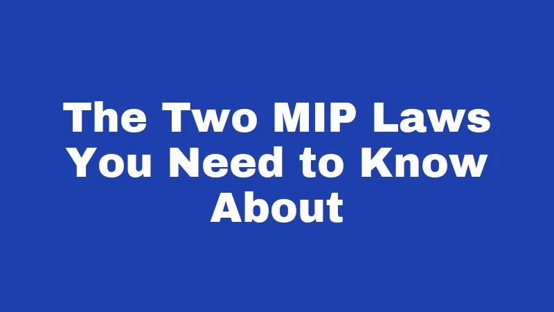 The Two MIP Laws You Need to Know About