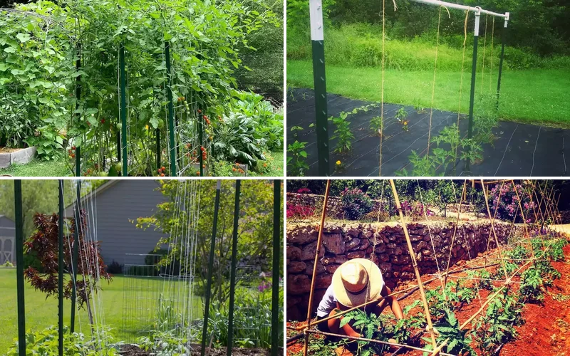 tomato trellis ideas featured