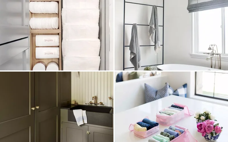 32 Clever and Stylish Ways to Store Your Towels