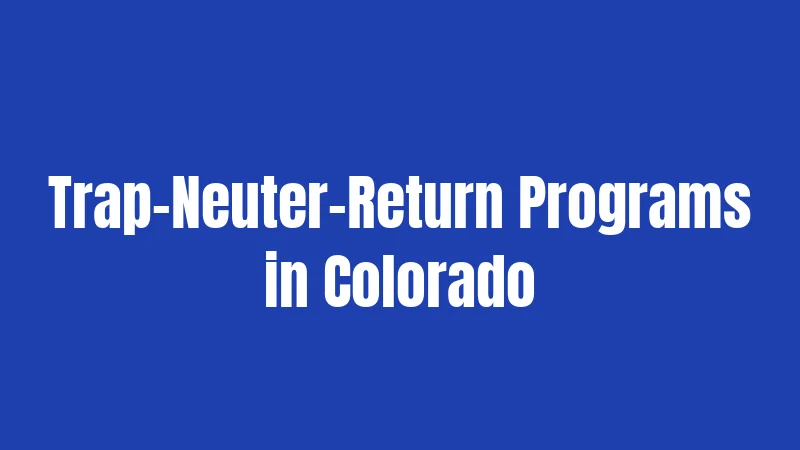 Trap-Neuter-Return Programs in Colorado