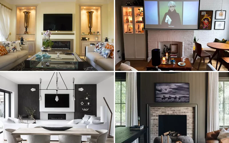 33 Smart Ways to Style Your TV Above the Fireplace Like a Pro 1 tv above fireplace ideas featured