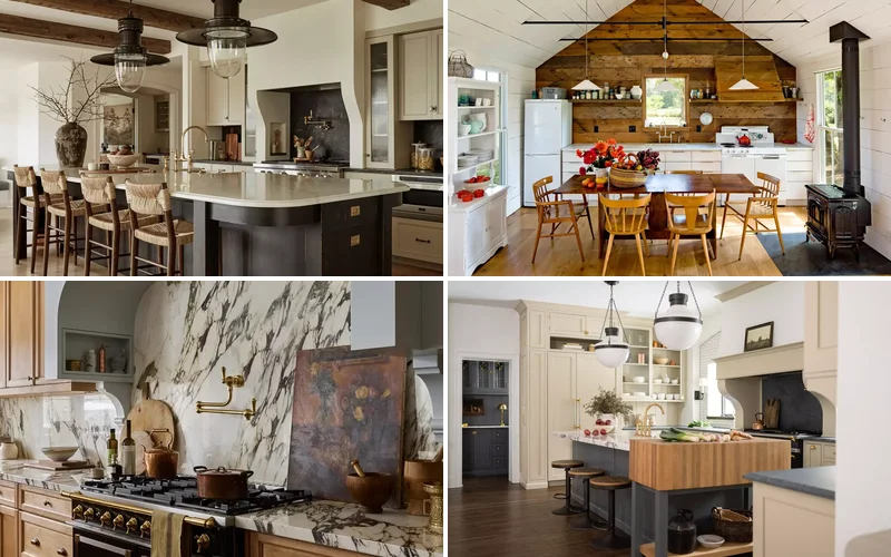 warm rustic country kitchen ideas featured