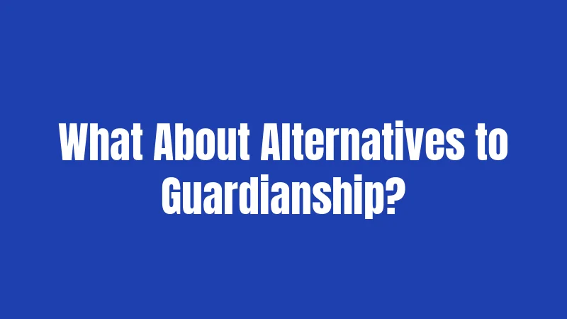 What About Alternatives to Guardianship?