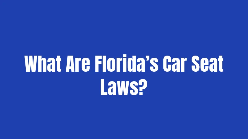 Car Seat Laws in Florida (2026): Rules Every Parent Must Follow 1 What Are Florida’s Car Seat Laws?