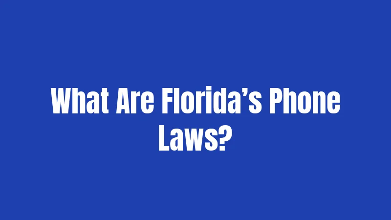 Florida Phone Laws in 2026: Don't Let a Text Cost You Big 1 What Are Florida’s Phone Laws?