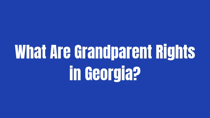 What Are Grandparent Rights in Georgia?