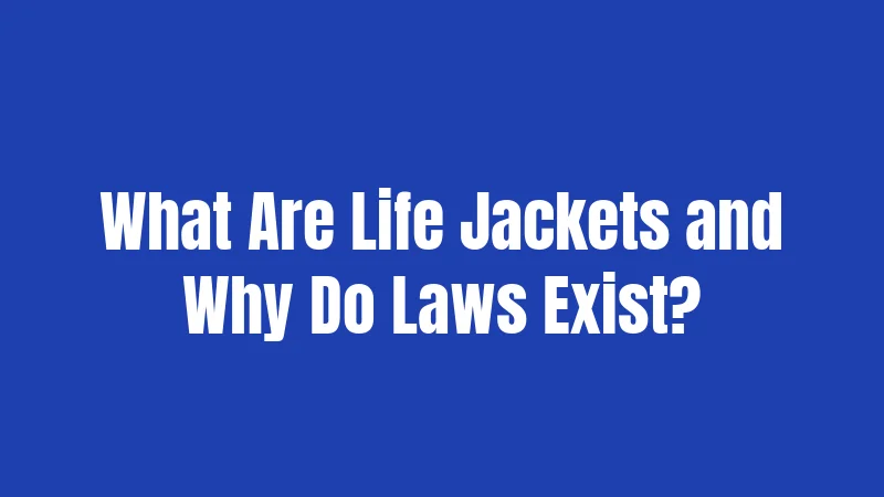 What Are Life Jackets and Why Do Laws Exist?