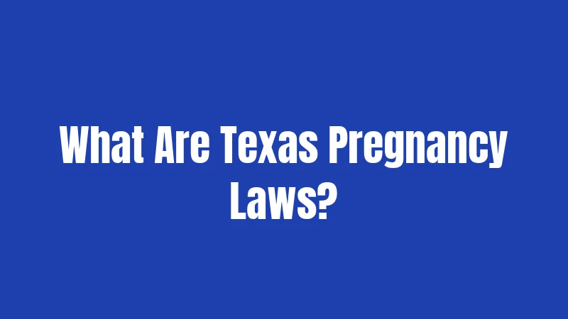 Texas Pregnancy Laws in 2026: What You Really Need to Know 1 What Are Texas Pregnancy Laws?