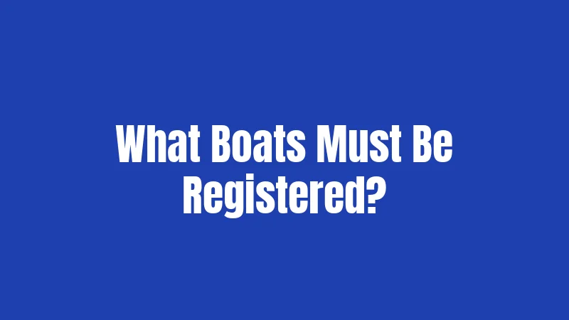 Boat Laws in North Carolina (2026): Rules You Can't Afford to Ignore 2 What Boats Must Be Registered?