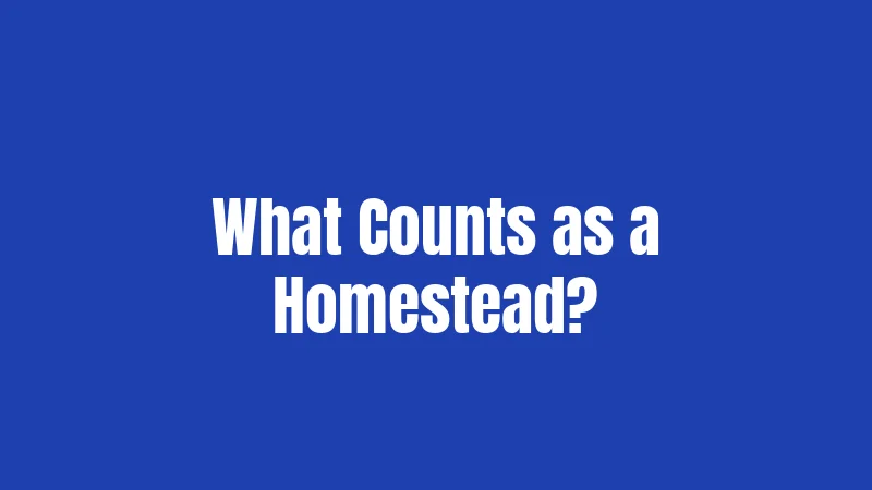 What Counts as a Homestead?