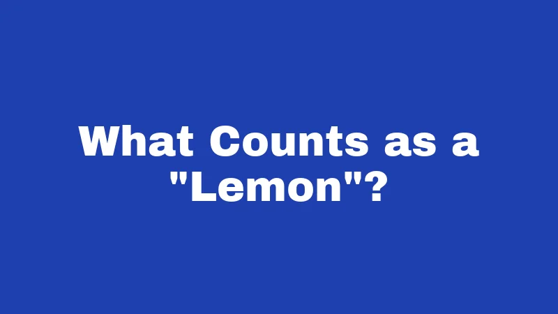 What Counts as a 