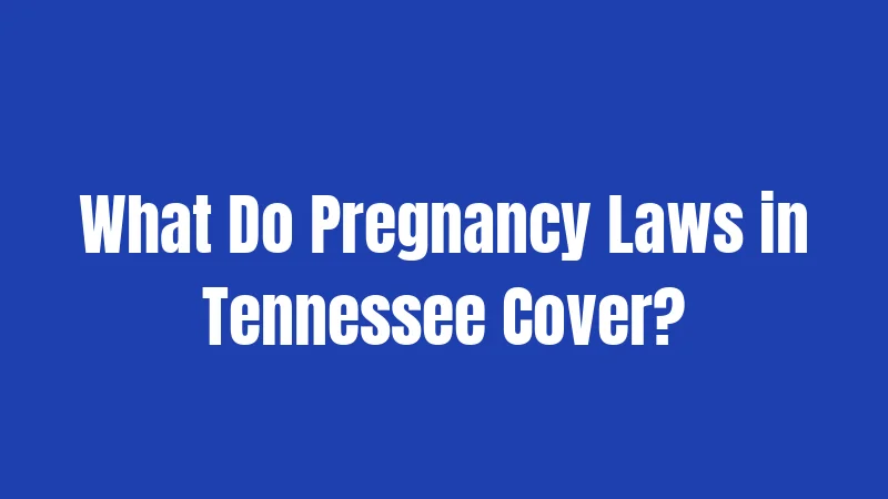 Pregnancy Laws in Tennessee (2026): Rights, Risks, and Real Answers 1 What Do Pregnancy Laws in Tennessee Cover?