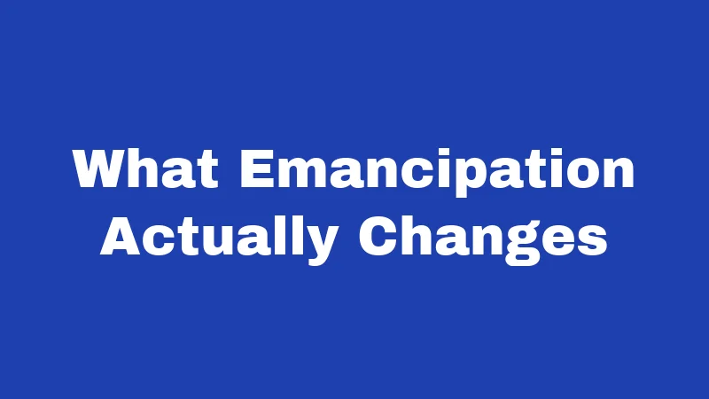 Emancipation Laws in New Mexico (2026): The Teen's Guide to Going It Alone 2 What Emancipation Actually Changes