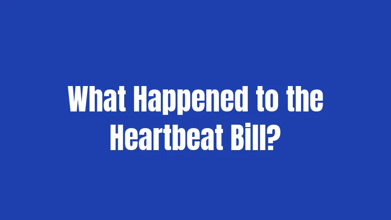 What Happened to the Heartbeat Bill?