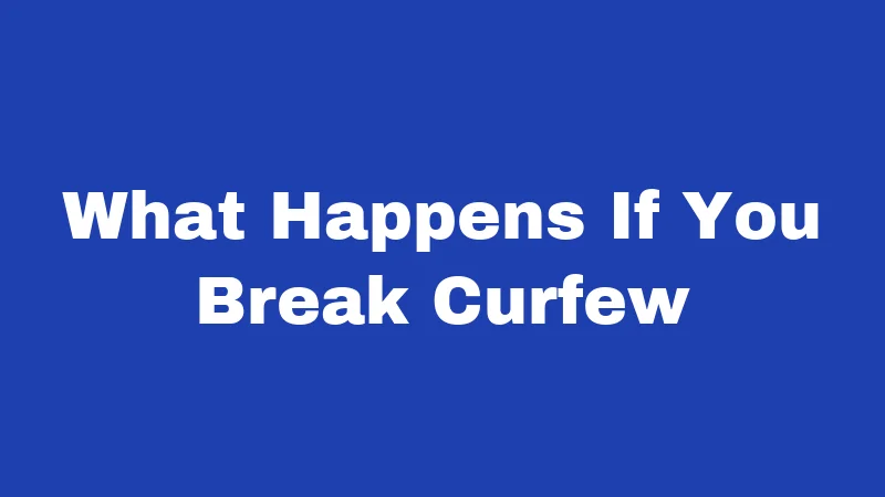 Curfew Laws in Oklahoma (2026): Rules Every Family Should Know 3 What Happens If You Break Curfew