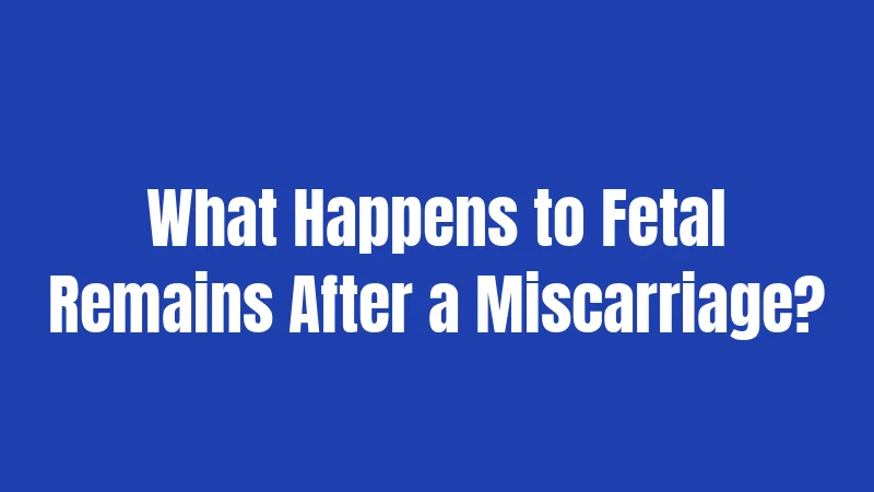 What Happens to Fetal Remains After a Miscarriage?