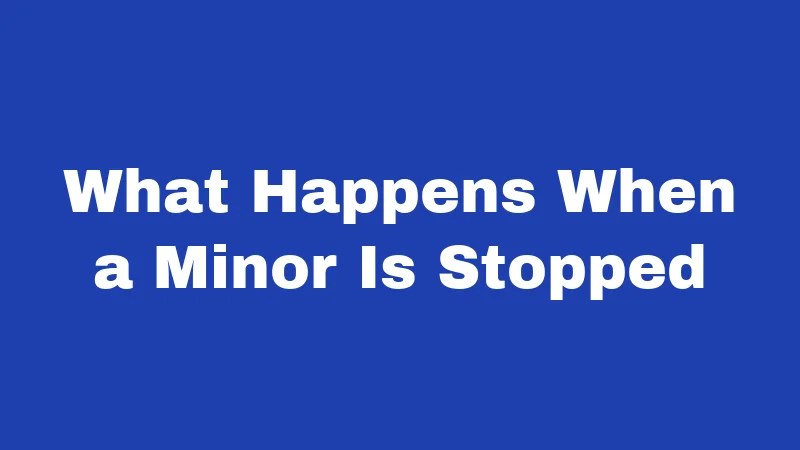 Curfew Laws in Iowa (2026): Times, Fines, and What Parents Must Know 4 What Happens When a Minor Is Stopped