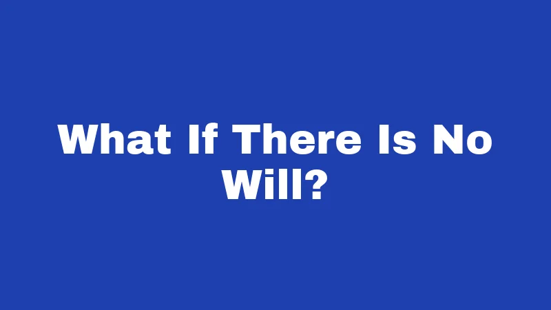 What If There Is No Will?