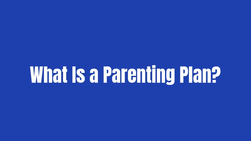 What Is a Parenting Plan?