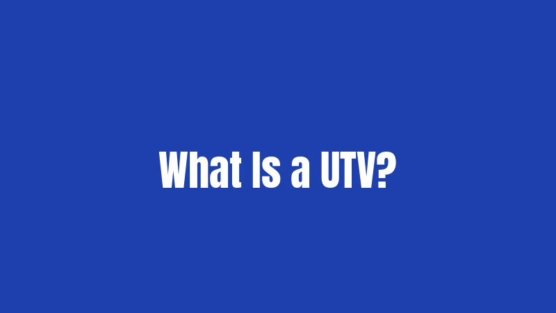 UTV Laws in Indiana (2026): Rules Every Rider Must Know 1 What Is a UTV?