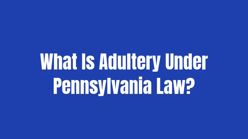 What Is Adultery Under Pennsylvania Law?