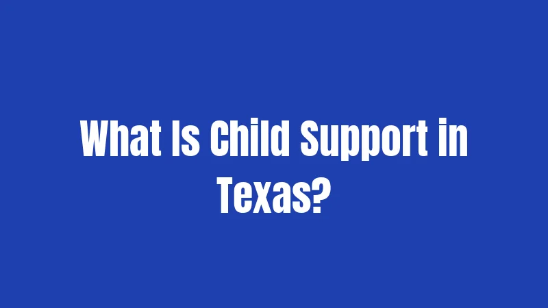 Child Support Laws in Texas (2026): Big Changes Coming 1 What Is Child Support in Texas?