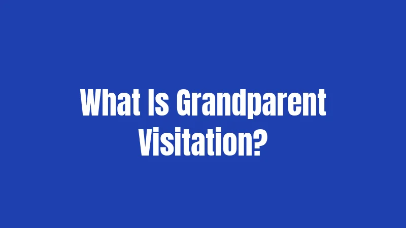 What Is Grandparent Visitation?