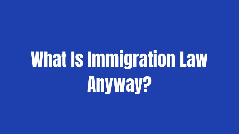 What Is Immigration Law Anyway?
