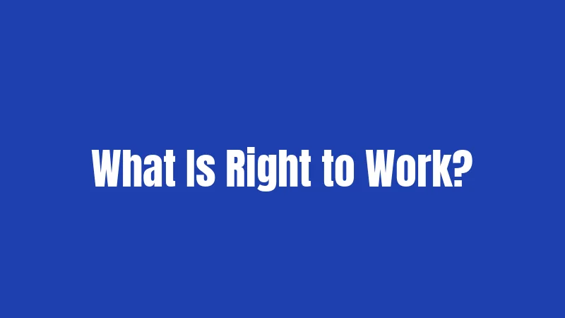 Right to Work Laws in Indiana (2026): Your Job, Your Choice 1 What Is Right to Work?