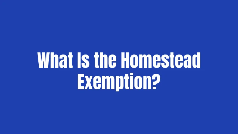 What Is the Homestead Exemption?