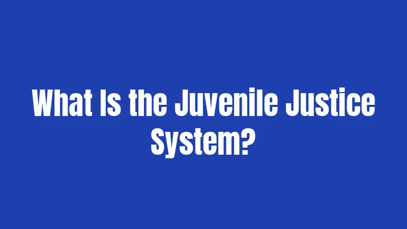What Is the Juvenile Justice System?