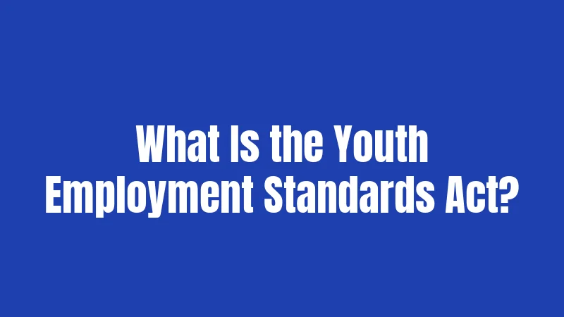 What Is the Youth Employment Standards Act?