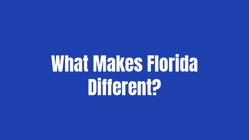 What Makes Florida Different?