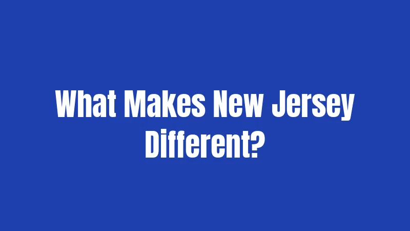 What Makes New Jersey Different?