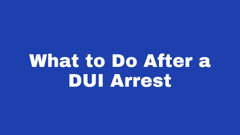 DUI Laws in Nebraska (2026): The Real Cost of One Bad Decision 5 What to Do After a DUI Arrest