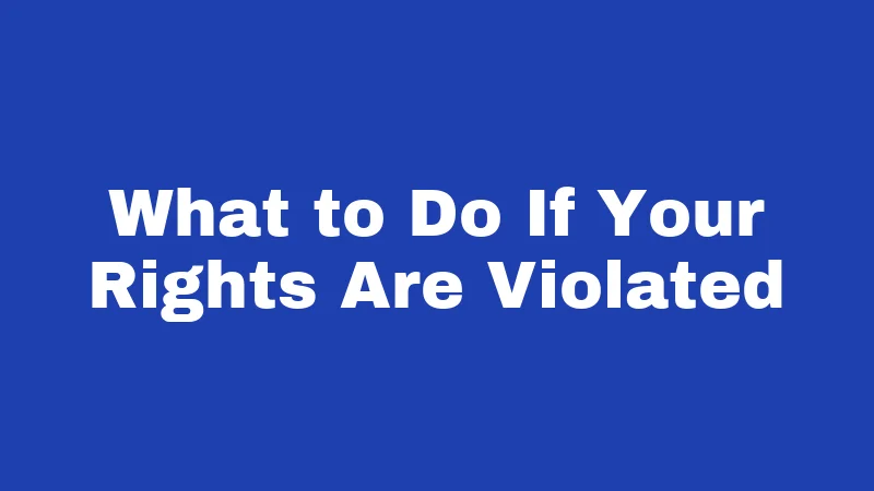 FMLA Laws in Oregon (2026): Your Job Is Protected 5 What to Do If Your Rights Are Violated