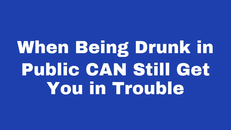 Public Intoxication Laws in New Mexico (2026): The Surprising Truth About Being Drunk in Public 2 When Being Drunk in Public CAN Still Get You in Trouble