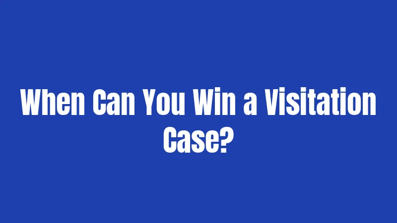 When Can You Win a Visitation Case?