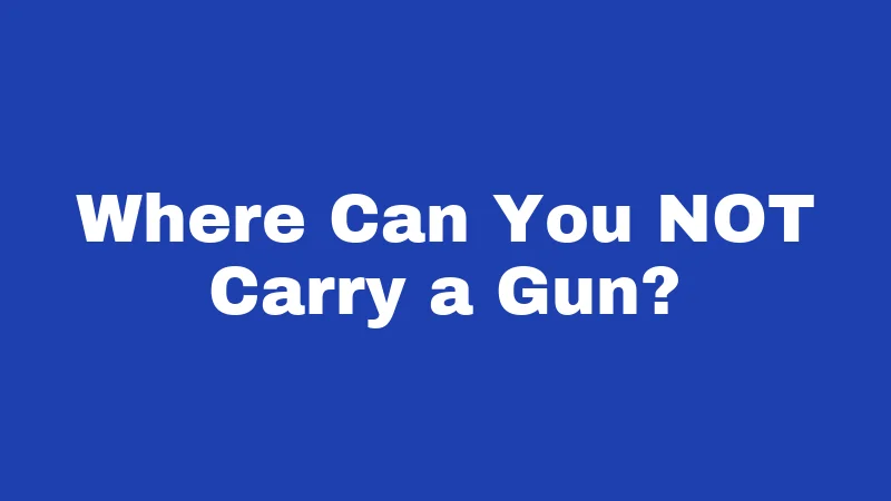 Gun Laws in Nebraska (2026): Your Plain-English Carry Guide 2 Where Can You NOT Carry a Gun?