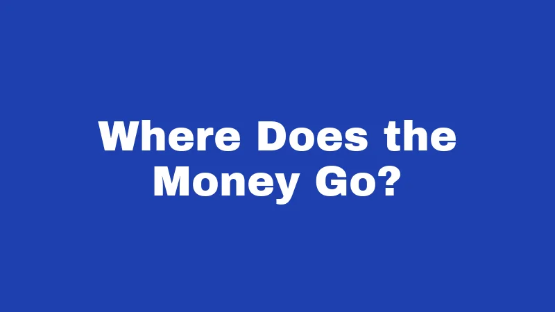 Where Does the Money Go?
