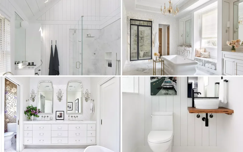 22 Simple White Bathroom Ideas That Make a Big Impact 22 Simple White Bathroom Ideas That Make a Big Impact