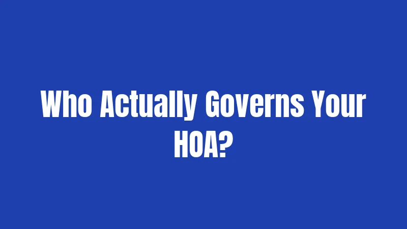 HOA Laws in Pennsylvania (2026): Your Complete Homeowner's Guide 2 Who Actually Governs Your HOA?