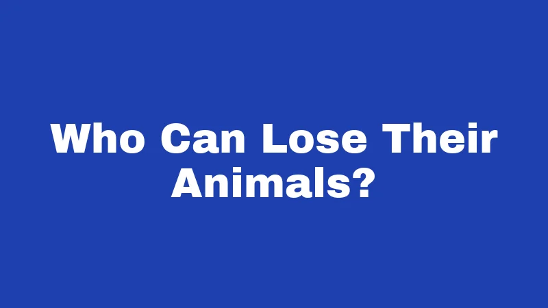 Animal Abuse Laws in Arkansas (2026): Know the Real Rules 4 Who Can Lose Their Animals?