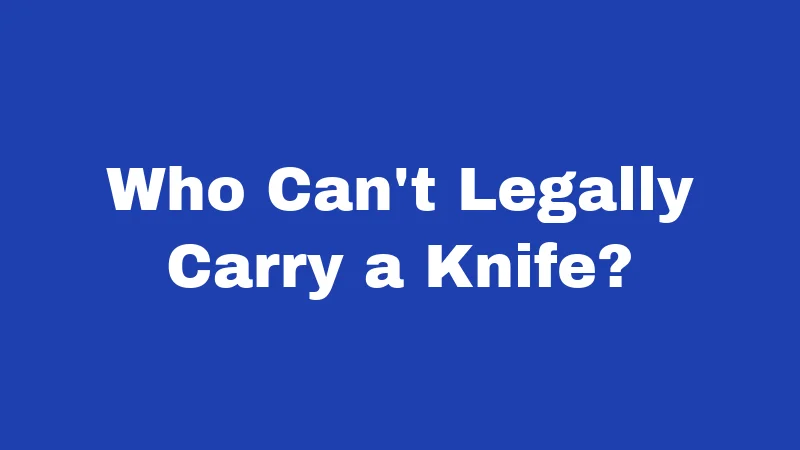 Knife Laws in Nebraska (2026): The Surprising Truth About Carrying 3 Who Can't Legally Carry a Knife?