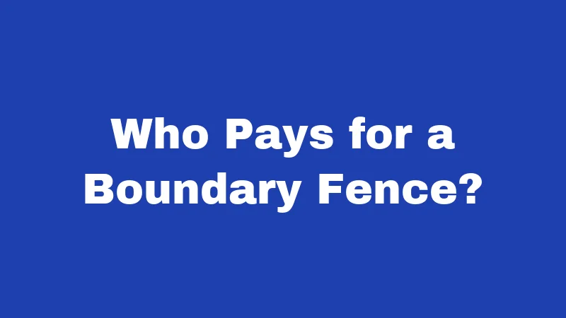 Fence Laws in Utah (2026): Know Before You Build 4 Who Pays for a Boundary Fence?