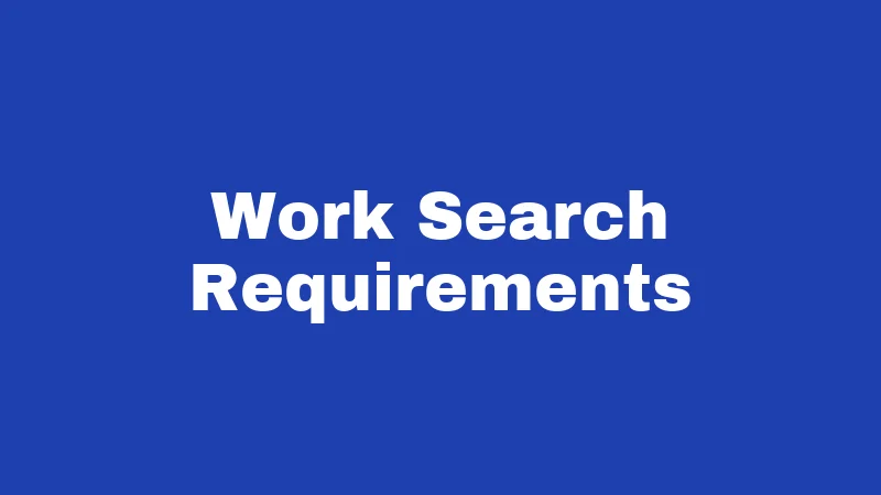 Work Search Requirements