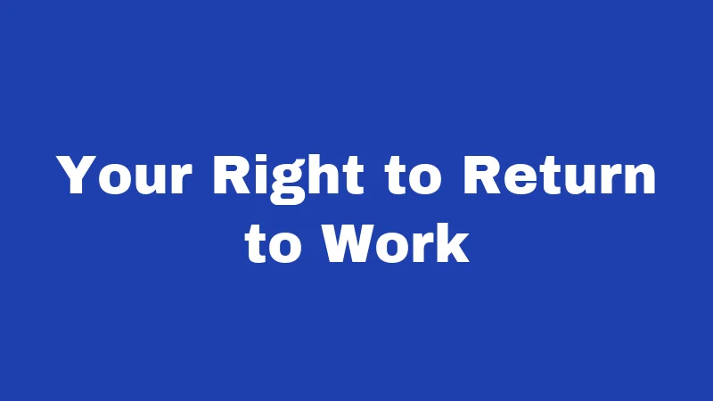 FMLA Laws in Louisiana (2026): Your Job Is Protected 5 Your Right to Return to Work